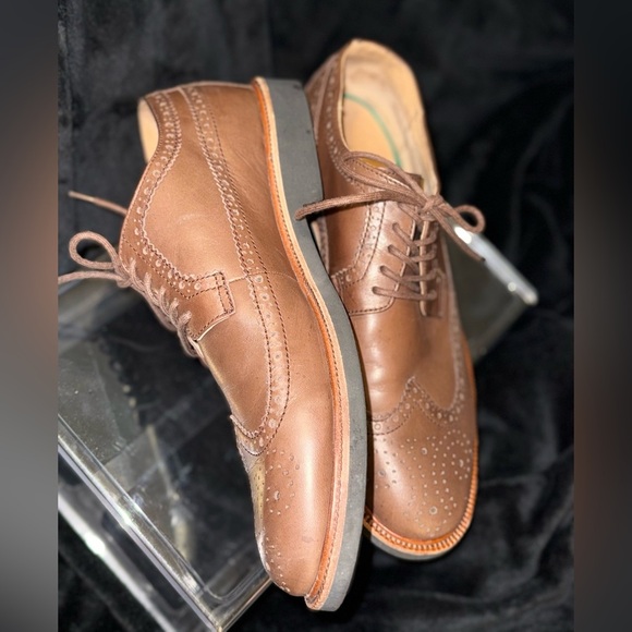 Polo Ralph Lauren Wing Tip Shoe vibram Sole - Picture 12 of 14